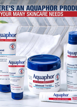 Aquaphor Healing Ointment, Advanced Therapy Skin Protectant, Dry Skin Body Moisturizer, Multi-Purpose Healing Ointment, For Dry, ed Skin & Minor Cuts & Burns, 396 g