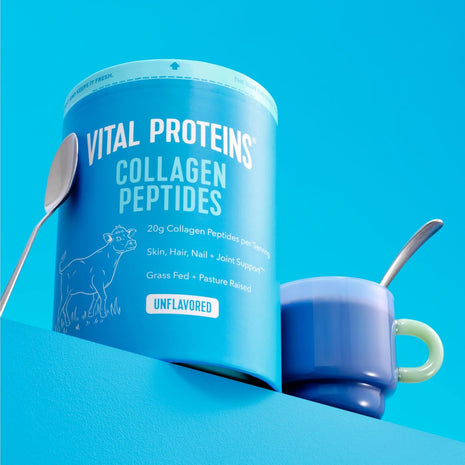 Vital Proteins Collagen Peptides Powder, Unflavored, 19.3oz | Grass-Fed Collagen Peptides, Supports Hair Skin & Nails, Bones & Joints, 28 Servings
