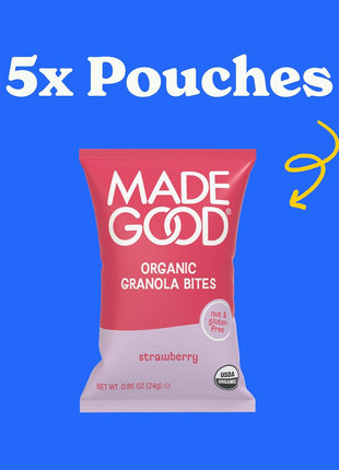 MadeGood Organic Strawberry Granola Minis, 5ct x 0.85oz