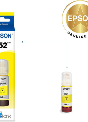 Epson 552 EcoTank Ink Ultra-high Capacity Bottle Yellow (T552420-S) Works with ET-8500, 8550