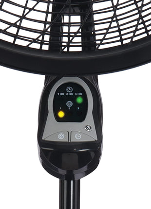 Lasko Oscillating Cyclone Pedestal Fan, Adjustable Height, Timer, Remote Control, 3 Speeds, for Bedroom, Living Room, Home Office, 18 inch, Black, 1843