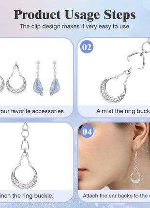 Earring Hooks 50PCS/25Pairs, Stainless Steel Ear Wires Fish Hooks, Hypo-allergenic Jewelry Findings Parts for DIY Jewelry Making