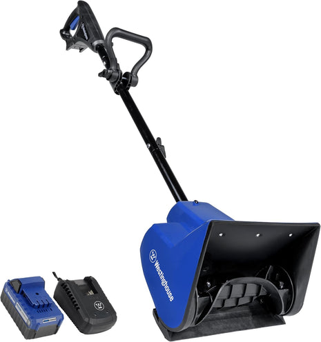 Westinghouse WSnow11S 24V Cordless Snow Shovel 11 Inch Kit, 24V 4Ah Battery, Fast Charger, Electric Snow Shovel with 20ft Throwing Distance, Plows 75lbs/min, Compatible with Snow Joe Batteries
