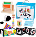 KMTJT Montessori Toys for Babies 0-6 Months | Learning Educational Box Wooden Toys for Baby Infant Newborn Toys 0-6 Months | 1st First Birthday Gifts for 0 6 12 18 Months Boys Girls