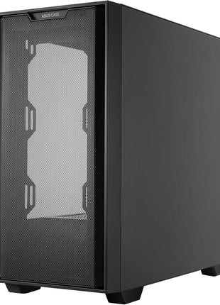 ASUS A21 Black Micro ATX PC Case Supports BTF Hidden Connector Technology, Graphics Cards up to 380mm, 360mm Coolers, & ATX PSUs, Includes Porous Front-Panel mesh, 2 Year Warranty