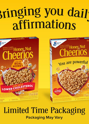 Honey Nut Cheerios, Heart Healthy Gluten Free Breakfast Cereal with Whole Grain Oats, 10.8 oz