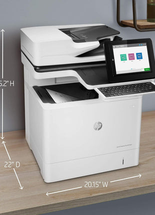 HP LaserJet Enterprise Flow MFP M634h Monochrome All-in-One Printer with Built-in Ethernet & 2-Sided Printing (7PS95A)
