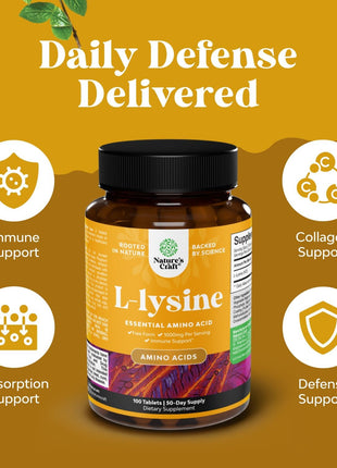 Bundle of Pure SAM E Supplement 150mg - Nootropic Same 150mg Per Serving for Memory & Brain Support and L Lysine 1000mg Free Form - L-Lysine Supplement for Eye Health Lip Care Collagen Synthesis