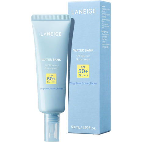 ラネージュ ウォーターバンク UVバリアサンスクリーン 50mL SPF50+ PA++++ 日焼け止め セラム 化粧下地 顔 ヒアルロン酸 敏感肌 べたつかない 保湿 うるおい