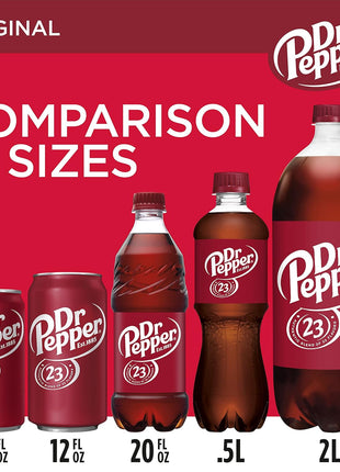 Dr Pepper Soda, 12 fl oz cans, 12 pack