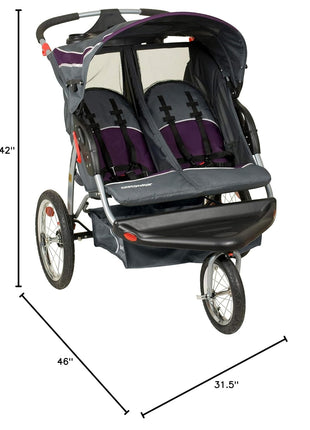 Baby Trend Expedition Double Jogger Stroller, Griffin