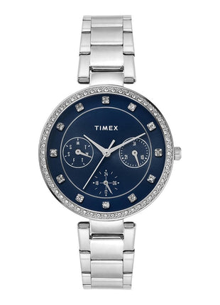 TIMEX Blue Round Dial Analog Women's Watch - TWEL18729