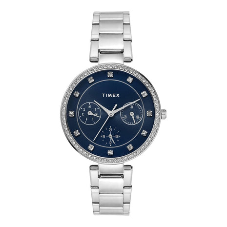 TIMEX Blue Round Dial Analog Women's Watch - TWEL18729