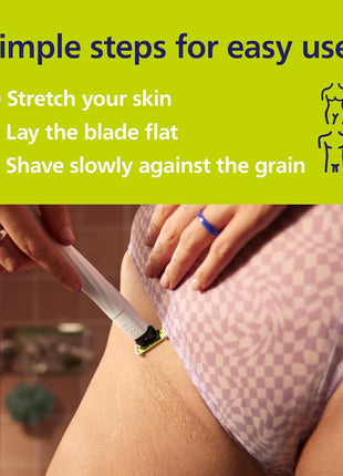 Philips Norelco OneBlade Intimate, Designed for Pubic Grooming, Trim & Shave with Extra Skin Protection, Waterproof, Model QP1924/70