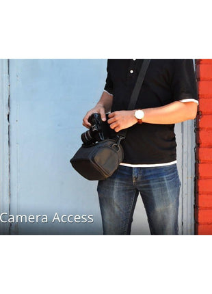 eCostConnection Medium Camera Bag Case – Soft Padded Camera Equipment Bag for DSLR & Mirrorless Cameras, Fits Nikon Canon Sony, Protective Shoulder Carry Bag