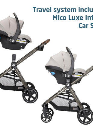 Maxi-Cosi Zelia 2 Luxe 5-in-1 Modular Travel System, New Hope Tan