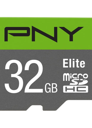 PNY 32GB Elite Class 10 U1 microSDHC Flash Memory Card - 100MB/s Read, Class 10, U1, Full HD, UHS-I, Micro SD (Pack of 1)