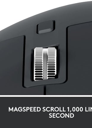 Logitech MX Master 3S for Business, Wireless Mouse with Quiet Clicks, 8K DPI, Secured Logi Bolt USB Receiver, Bluetooth, USB-C Charging, MagSpeed Scrolling, Windows/Mac/Chrome/Linux - Graphite