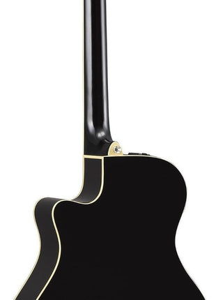 Yamaha APx600 BL Thin Body Acoustic Electric Guitar, Black