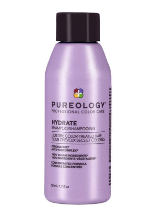Pureology Hydrate Shampoo - For Dry or Color Treated Hair, Moisturizing Shampoo For Hydration & Softness, With Rose Extract & Green Tea, Vegan & Sulfate-Free