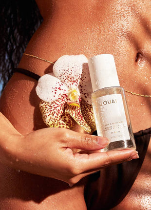OUAI St. Barts Hair and Body Mist - Tropical-Scented Hair Perfume and Body Spray - Notes of Dragonfruit, Orange Blossom, Tuberose & Musk (3.3 Fl Oz)