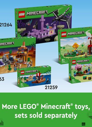 LEGO Minecraft The Wolf Stronghold Fortress Playset, Video Game Toy for Boys and Girls, Action Packed Castle Building Set with Minifigures, Minecraft Toy Gift for Kids Ages 8 and Up, 21261