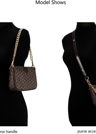 Medium Size Fabulous Metal Shoulder Crossbody Purse Strap Replacement Bag Chain Accessories (18'', Antique Gold)