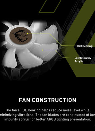 MSI MAG CoreLiquid E360 Black - AIO ARGB CPU Liquid Cooler - Rotating Cap Design - 360mm Radiator - Triple 120mm ARGB PWM Fans - LGA 1700/1851 / AM5/AM4 Compatible