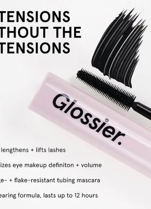 Glossier Lash Slick Tubing Mascara, Lengthening & Lifting, True Black