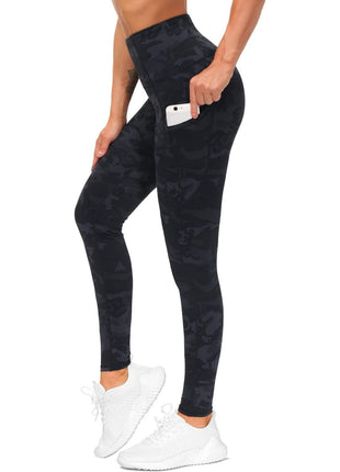 THE GYM PEOPLE Thick High Waist Yoga Pants with Pockets, Tummy Control Workout Running Yoga Leggings for Women (Medium, Black)