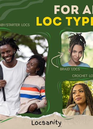 Loc Spray - Locsanity Daily Moisturizing Refreshing Spray for Dreadlocks, Locs, Sisterlocks - Passion Fruit Hair and Scalp Moisturizer for Dry Locs, Braids - Lightweight Plant-Based Care (8 fl oz)