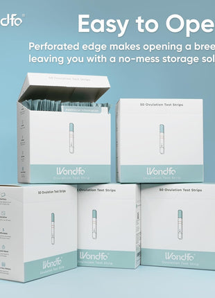 Wondfo Ovulation Test Strips - Women Fertility Tracking and Pregnancy Planning with Cycle-Detecting LH Surge - Highly Sensitive and Fast Result at Home Kit (50 Count)