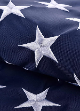 American Flag 4x6 FT, US Flags USA High Wind with Embroidered Stars, Sewn Stripes, Brass Grommets, Durable USA Flag Outdoor Outside