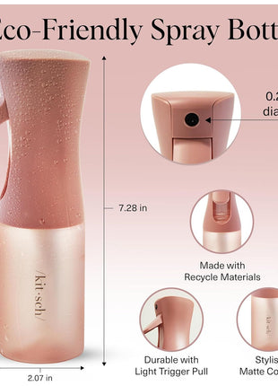 Kitsch Continuous Spray Bottle for Hair – Terracotta, 150ml | Fine Mister Spray Bottle & Water Spray Bottle – Recycled Hair Spray Bottle – Spray Bottles for Cleaning, Styling, & More