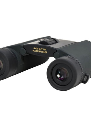 Nikon Trailblazer 8x25 ATB Black Binoculars 8218 | Waterproof, Fogproof, Dual-hinge design, Compact Binocular, Black Rubber Armoring, Mutlilayer-coated lenses | Official Nikon USA Model