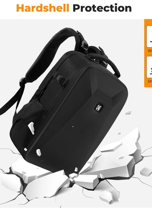 K&F Concept Camera Backpack,Hardshell Photography DSLR Camera Bag with 15-15.6 Inch Laptop Compartment Waterproof Hard Shell Camera Case Compatible for Canon/Nikon/Sony/DJI Mavic Drone