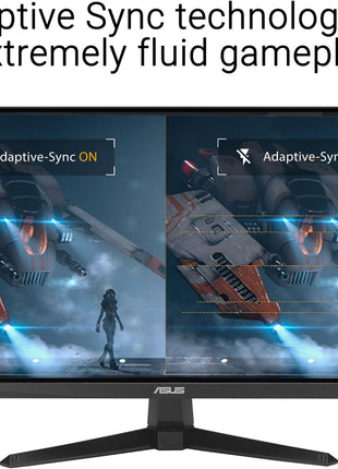 ASUS TUF Gaming 24" (23.8" viewable) 1080P Monitor (VG249QE5A) - FHD, 144Hz Overclock to 146Hz, IPS, Extreme Low Motion Blur Sync, 1ms, Speakers, Variable Overdrive, DisplayWidget Center, 3yr Warranty