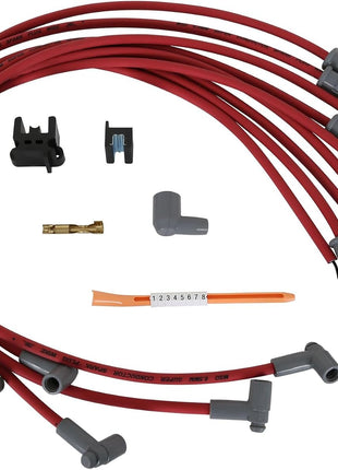 MSD 31779 Super Conductor Spark Plug Wire Set, Red