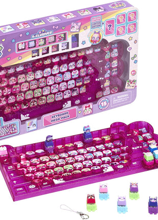 Clickeez Keyboard Mega Pack - The Ultimate Starter Set | Includes Storage Keyboard & 15 with Exclusive Mega Pack Characters | Clickable Collectibles | Ages 6+