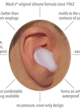 Mack's Pillow Soft Silicone Earplugs, 12 Pair – The Original Moldable Silicone Putty Ear Plugs for Sleeping, Snoring, Swimming, Travel, Concerts and Studying | Made in USA