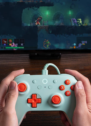 8BitDo Ultimate 2C Wired Controller for Windows PC and Android, with 1000Hz Polling Rate, Hall Effect Joysticks and Hall Triggers, and Remappable L4/R4 Bumpers (Mint)