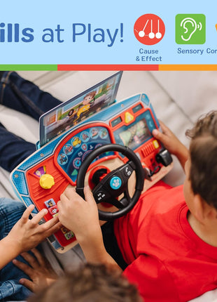 Melissa & Doug PAW Patrol Rescue Mission Wooden Dashboard Kids Activity Board, Toddler Sensory Toys, Pretend Play Driving Toy, PAW Patrol Toys for Kids Ages 3+