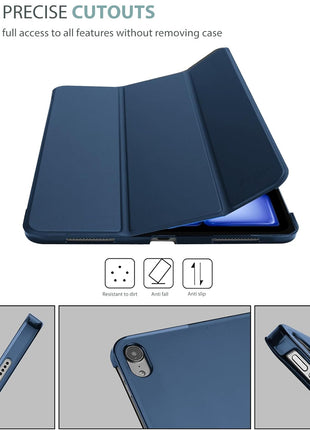 ProCase Smart Case for iPad Air 11-inch M4/M3/M2 & Air 10.9 5th/4th Gen | Hard Back Cover with Auto Sleep/Wake, Slim Lightweight Case for iPad Air 11" 2026/25/24 & 10.9" 2022/2020-Navy