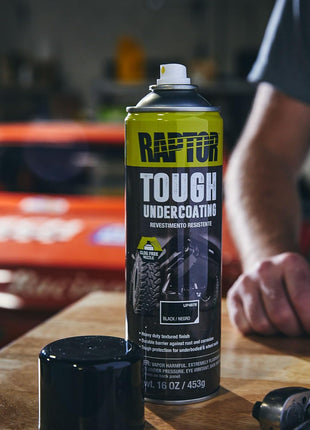 RAPTOR 1K Tough Undercoating, Professional Grade Protective Truck Spray Paint, Extra Durable, 16 oz