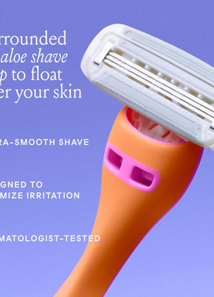 Billie 3 Blade Disposable Razors for Women, The Malibu Set, 3 ct