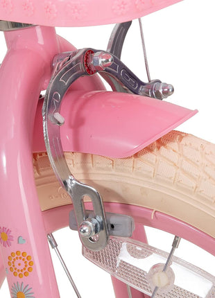 JOYSTAR Little Daisy Kids Bike for Girls Boys Ages 2-10 Years, 12 14 16 20 Inch Girls Bikes with Doll Bike Seat & Streamers, Boys Bike with Flag & Number Plate, Multiple Colors