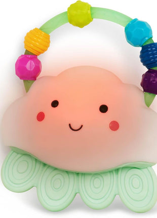 B. toys ??Baby Light ??Up Cloud Rattle ??Rain ??Glow Squeeze ??Sensory Development & Comfort - Teething Rattle Toys for Babies 3+ Years Months