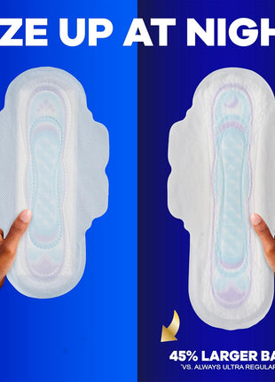 Always Ultra Thin Pads with Wings, Size 1, Regular, 46 Count