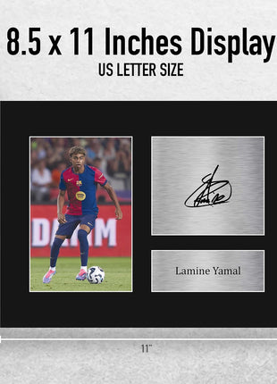 HWC Trading Lamine Yamal Gifts Printed Signed Autograph Picture for Soccer Fans and Supporters - US Letter