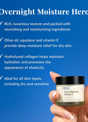 DHC Hydrating Day & Night Set, featuring Rich Moisture, 3.3 fl. oz. and Extra Nighttime Moisture, 1.5 oz. Net wt.